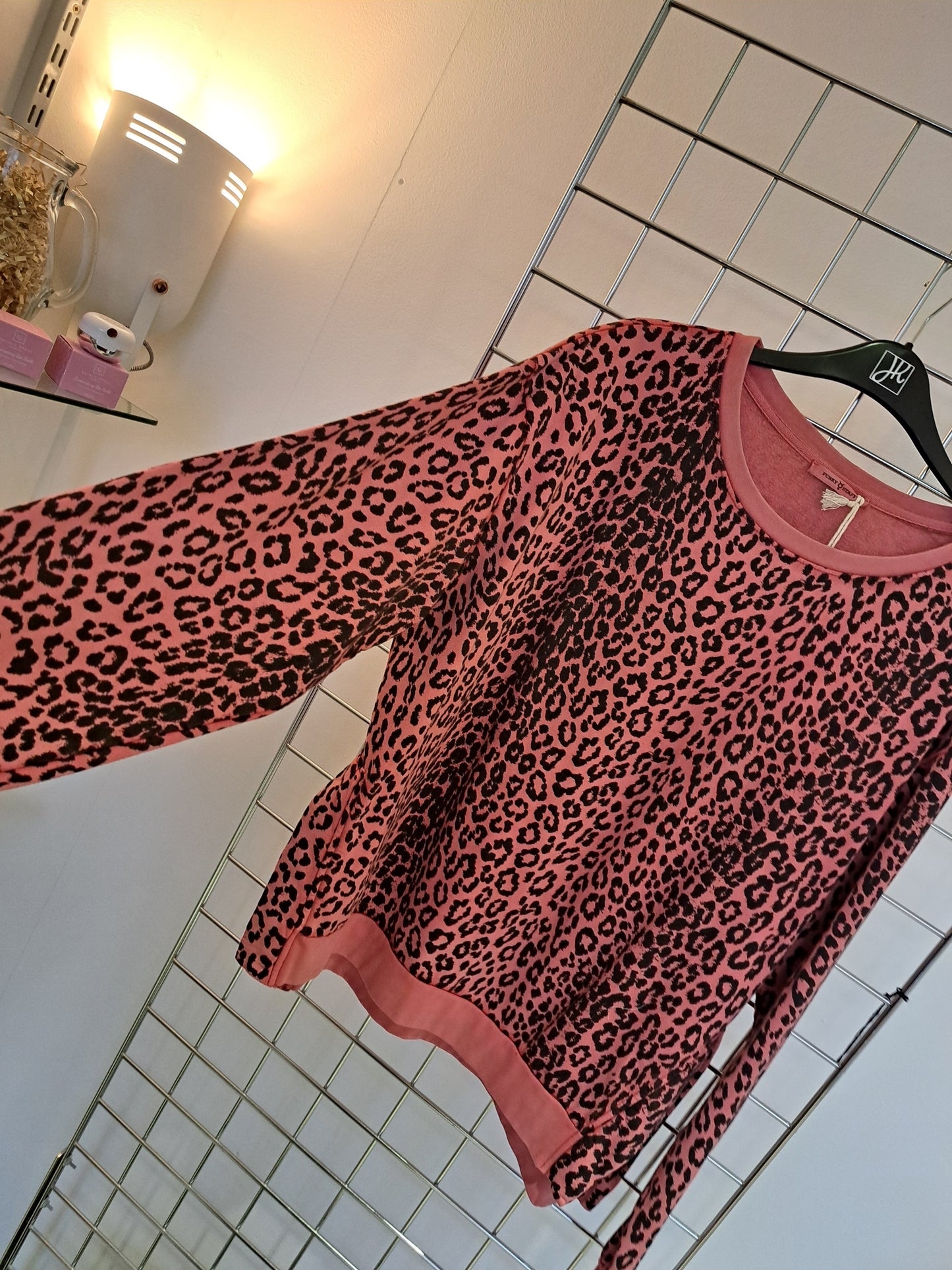funky Staff pink animlal sweatshirt - Maya Maya Ltd