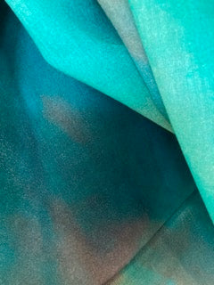 Aqua Blue And Green Scarf - Maya Maya Ltd