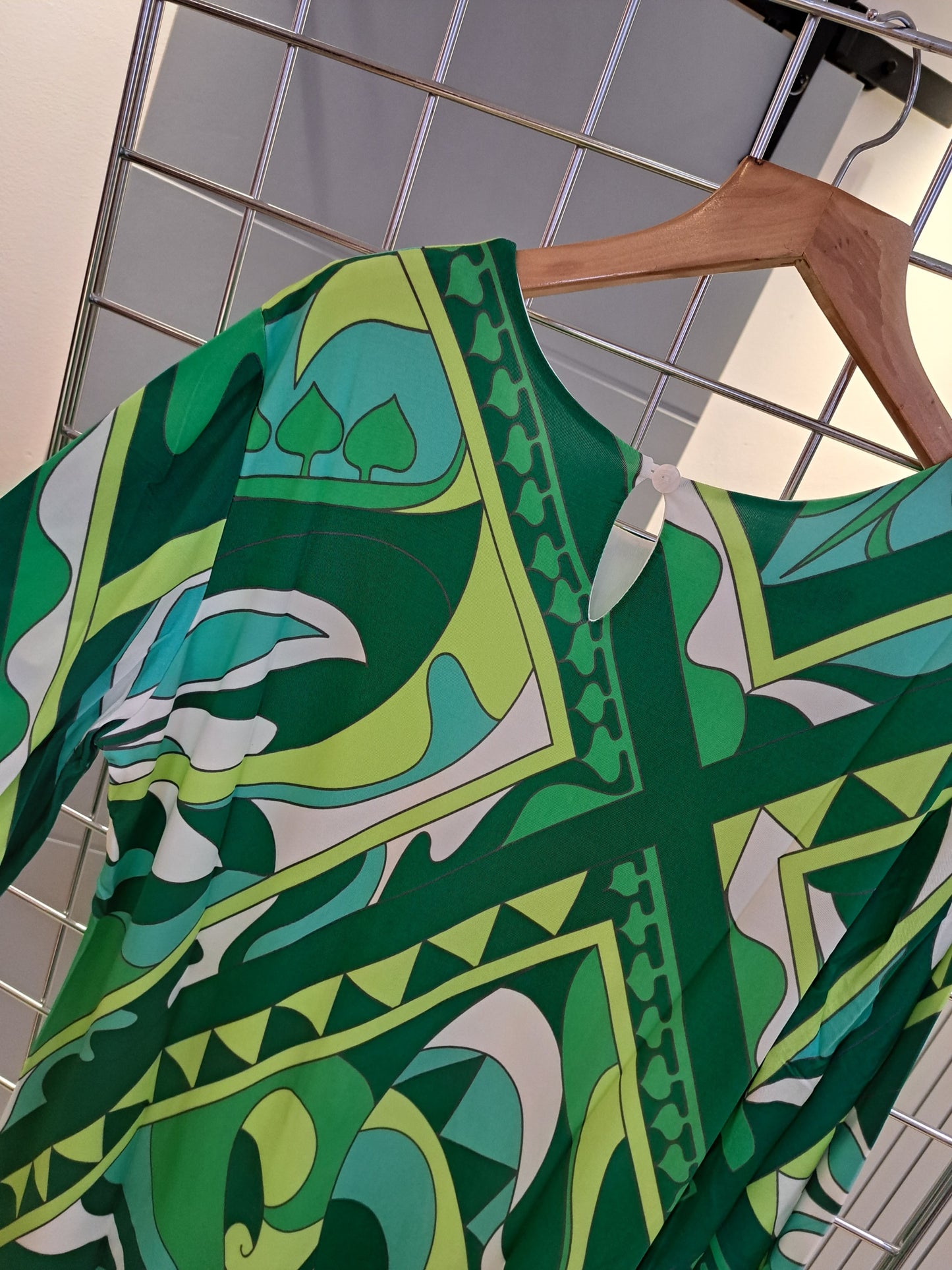 A line multi green tunic dress - Maya Maya Ltd