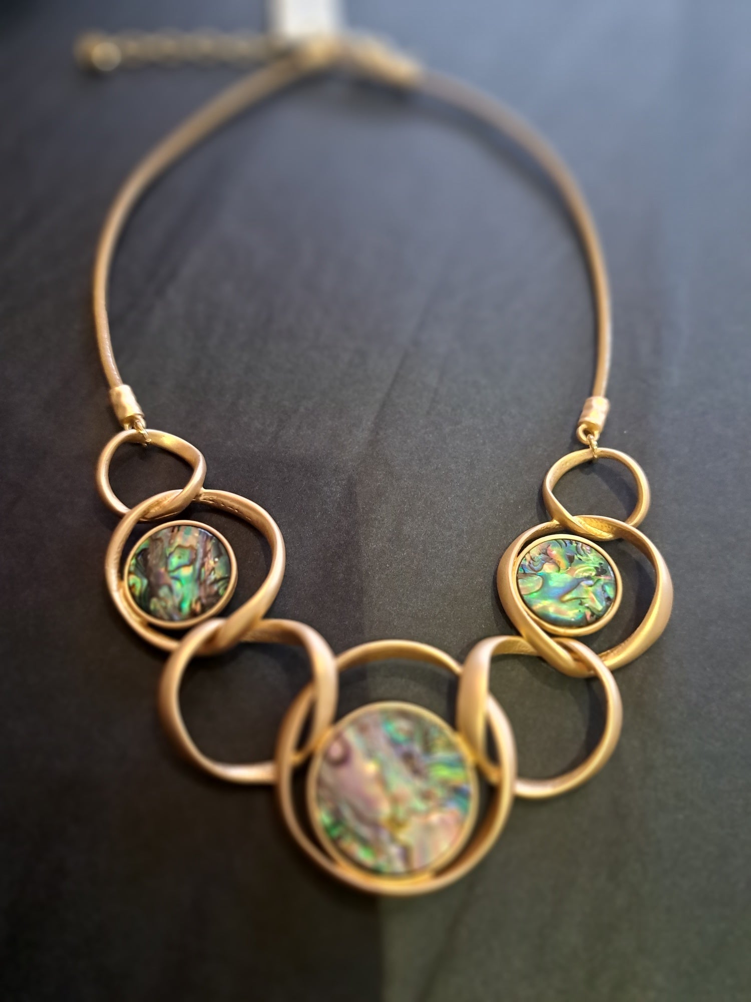 Gold and mother of pearl necklace - Maya Maya Ltd