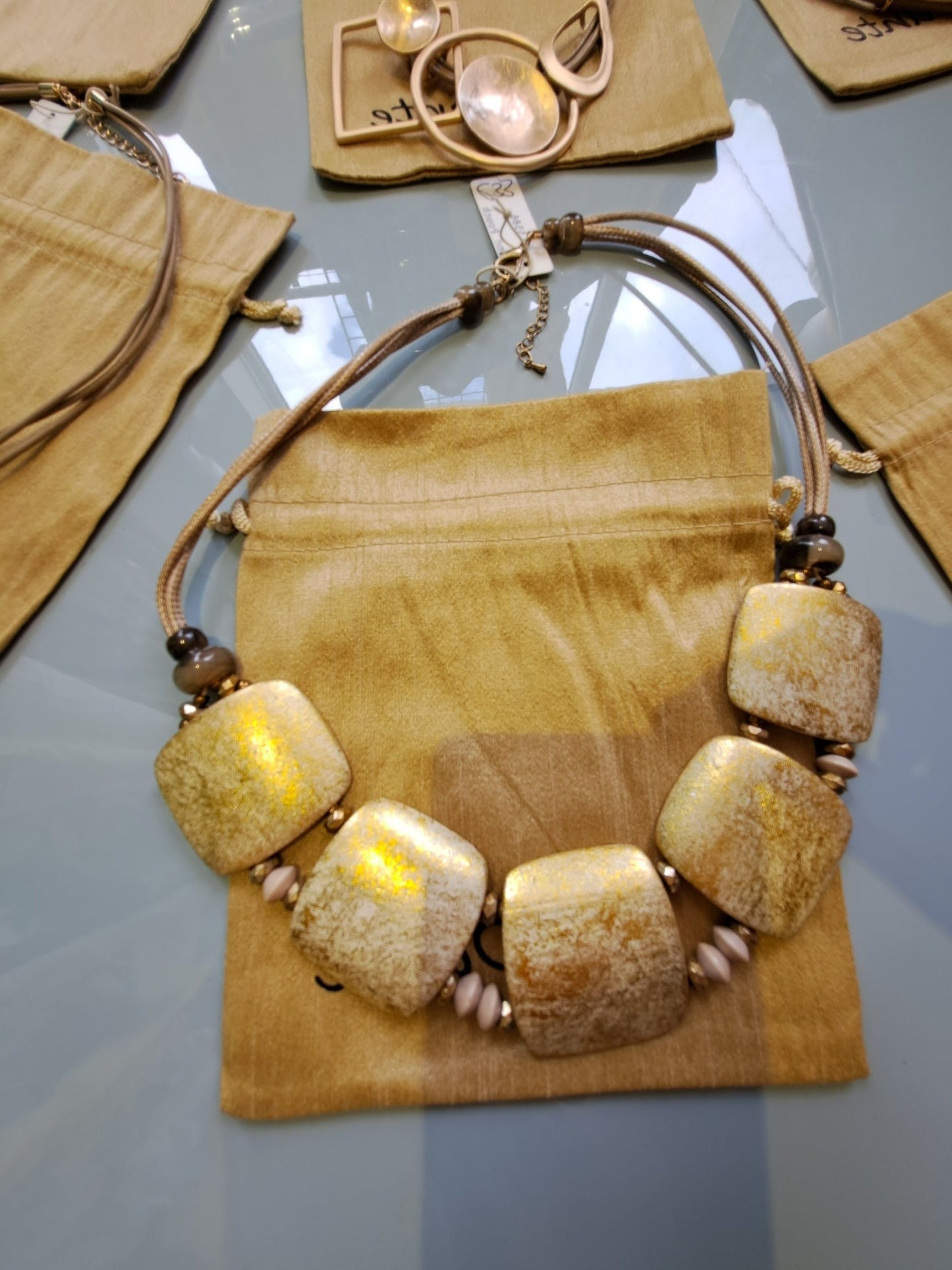 chunky gold necklace - Maya Maya Ltd