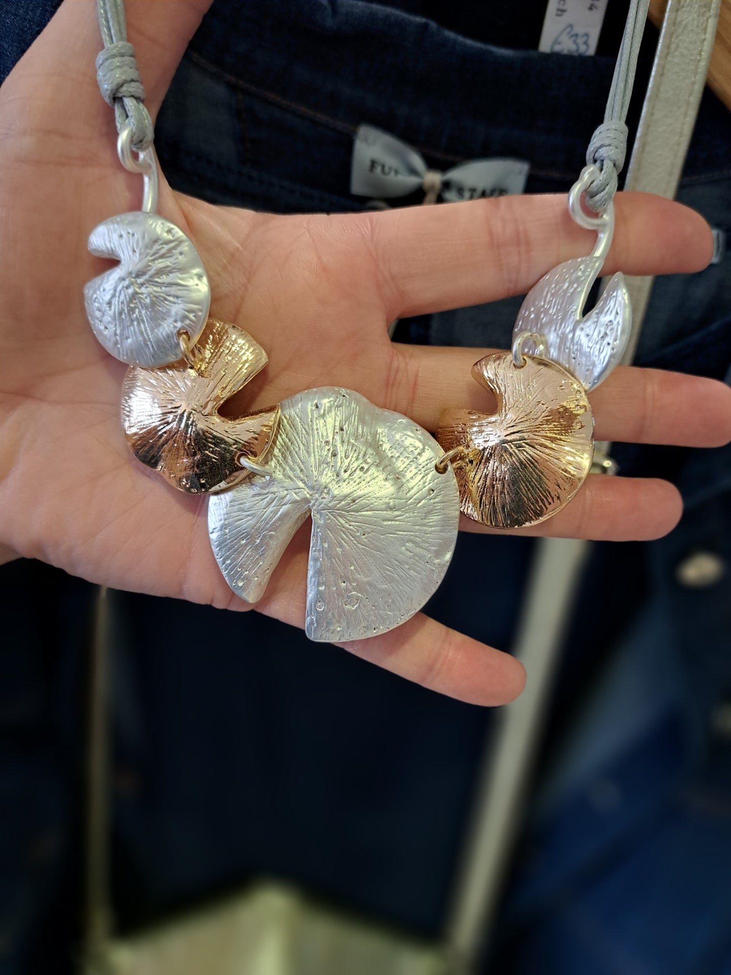 Silver and gold necklace - Maya Maya Ltd
