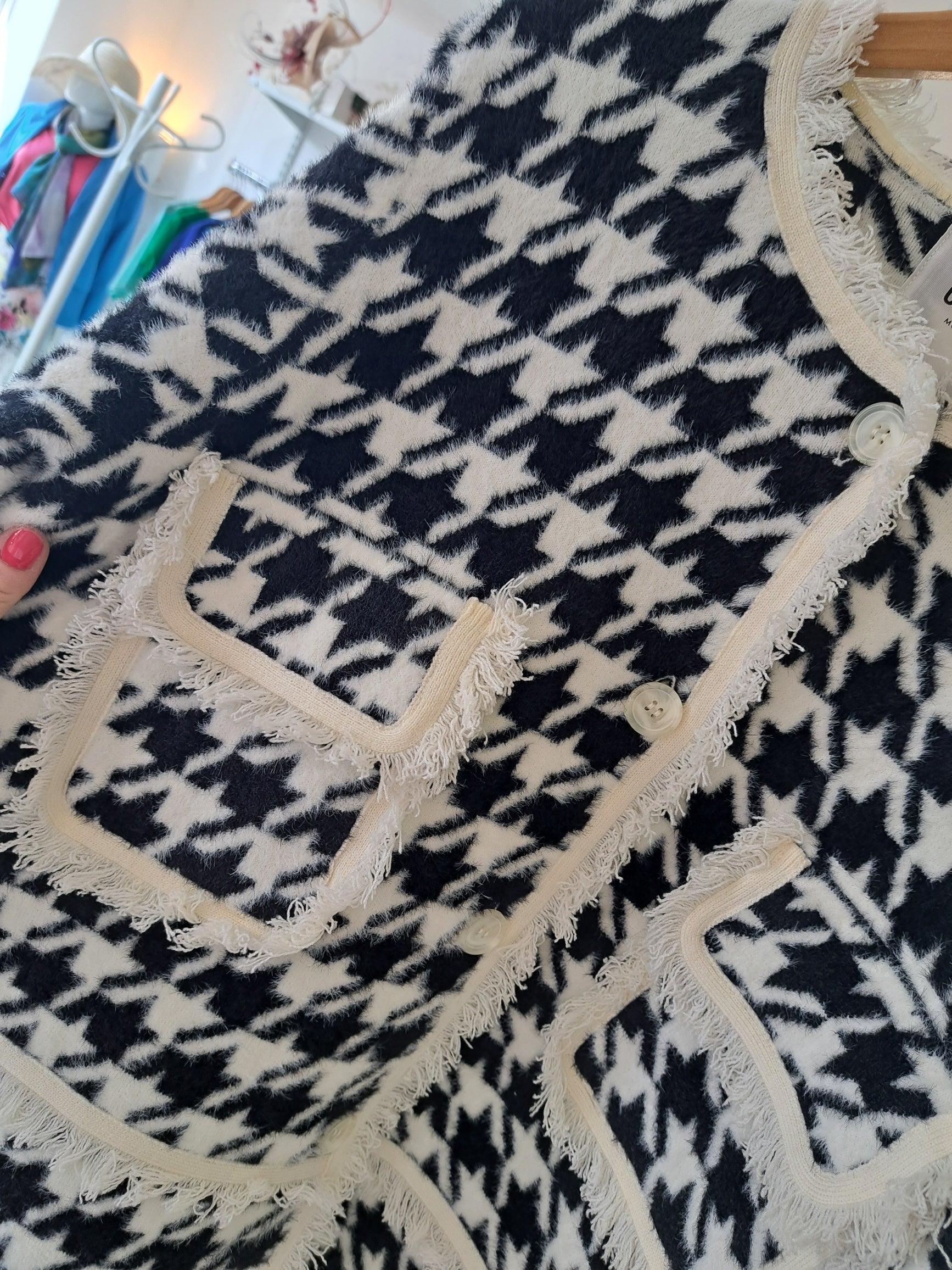 check boxey knit - Maya Maya Ltd