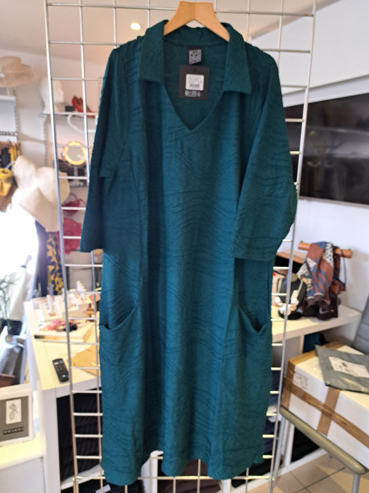 Teal midi length dress - Maya Maya Ltd