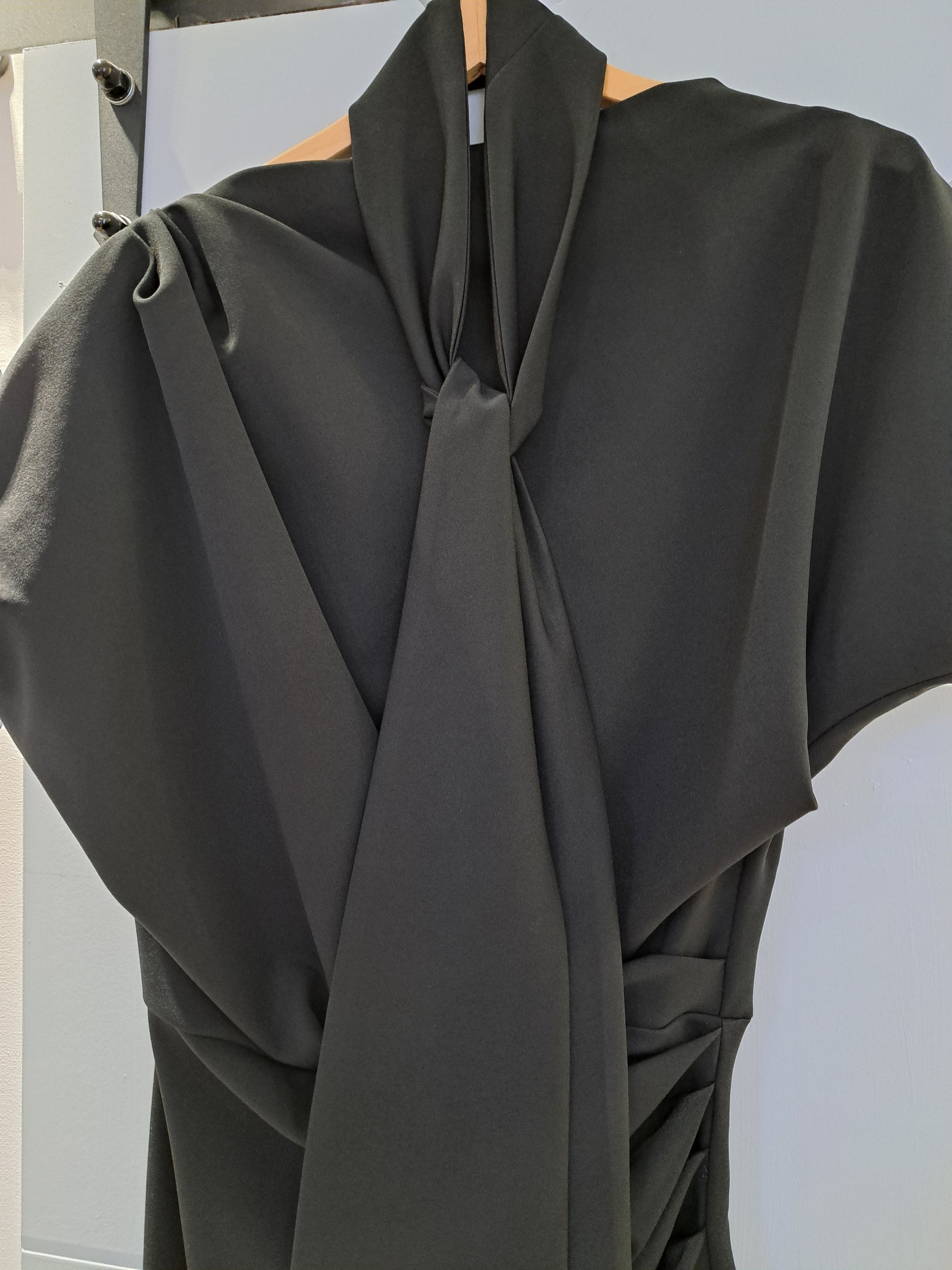 Kevan Jon Poppy tie dress BLACK - Maya Maya Ltd