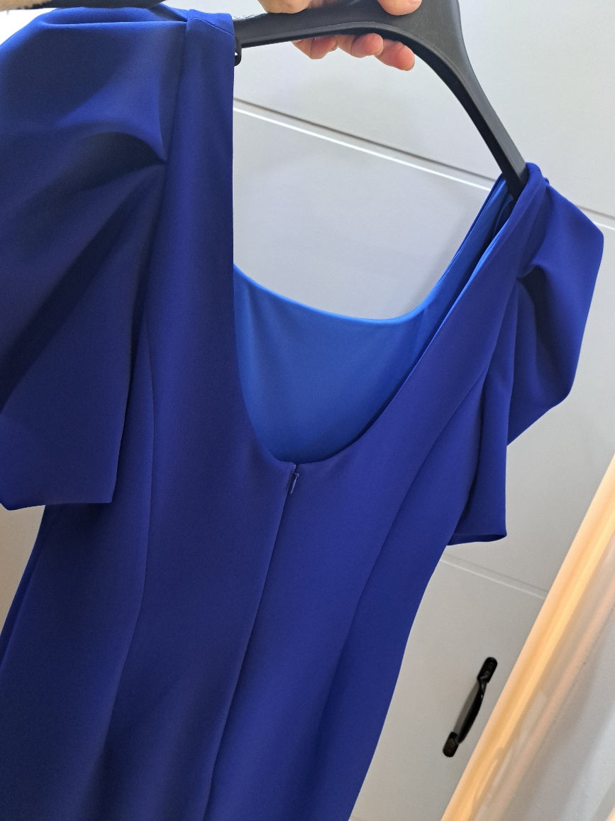 Cobalt blue occasion midi dress - Maya Maya Ltd