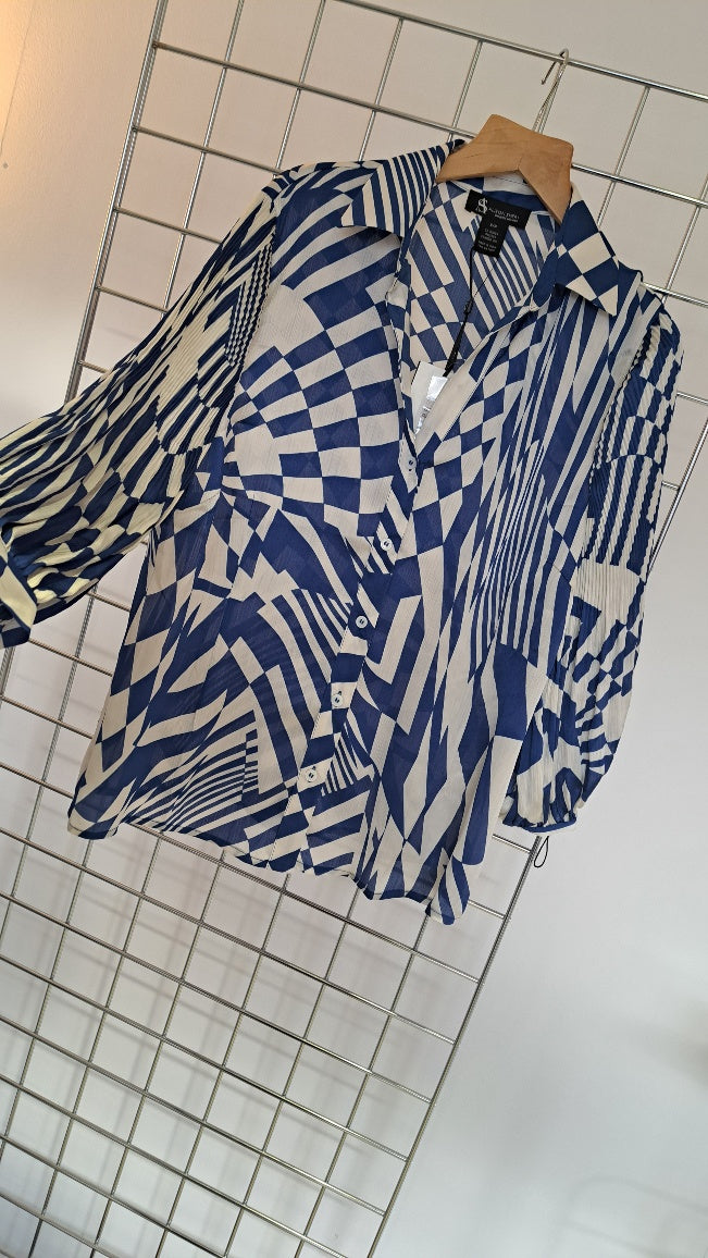Plisse patterned blouse - Maya Maya Ltd