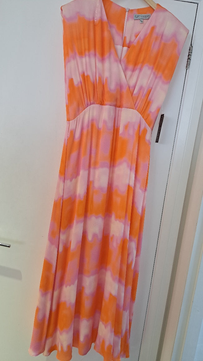 Kate cooper Pink orange summer dress - Maya Maya Ltd