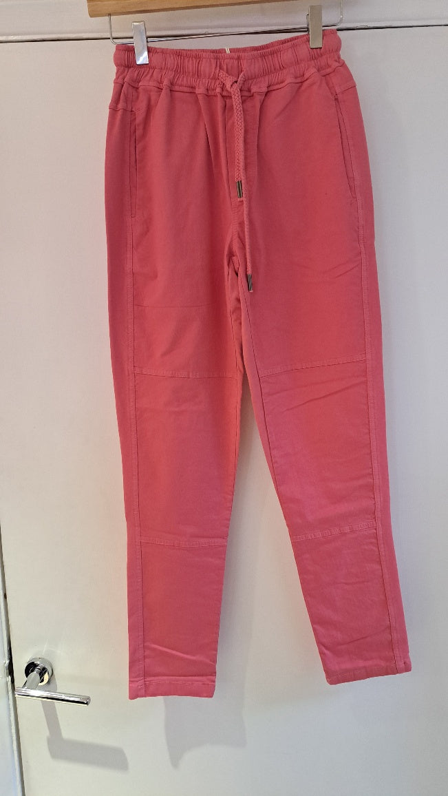 Funky  Staff coral pink YOU trousers - Maya Maya Ltd