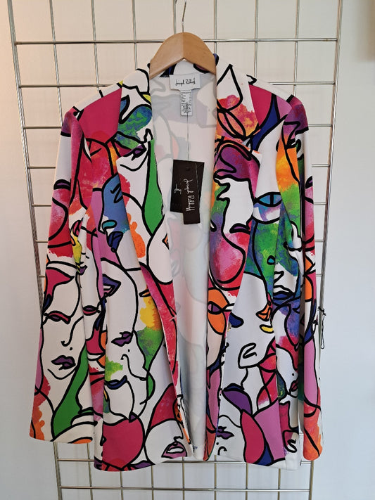 Joseph Ribkoff face print stretch jacket - Maya Maya Ltd