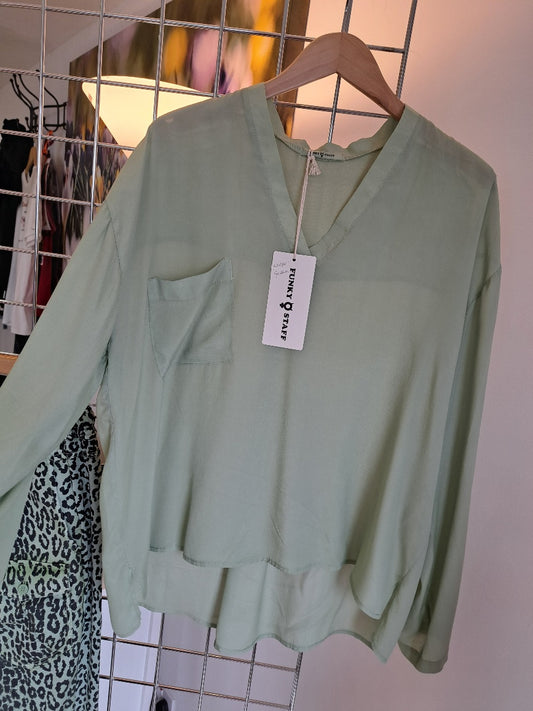 Funky Staff Silk mix oversized blouse - Maya Maya Ltd