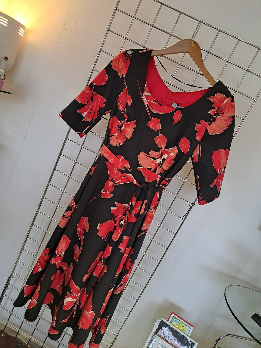 Kate Cooper fit flare poppy dress - Maya Maya Ltd