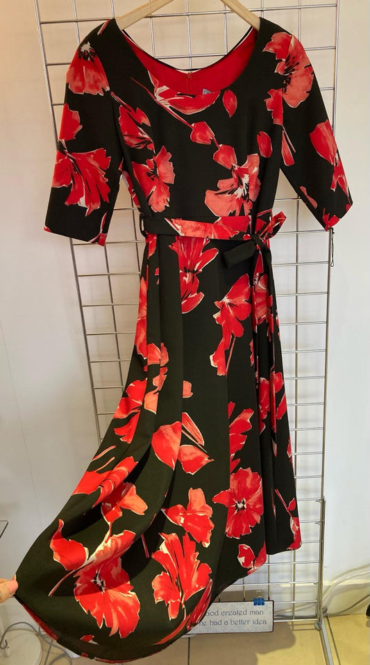 Kate Cooper fit flare poppy dress - Maya Maya Ltd