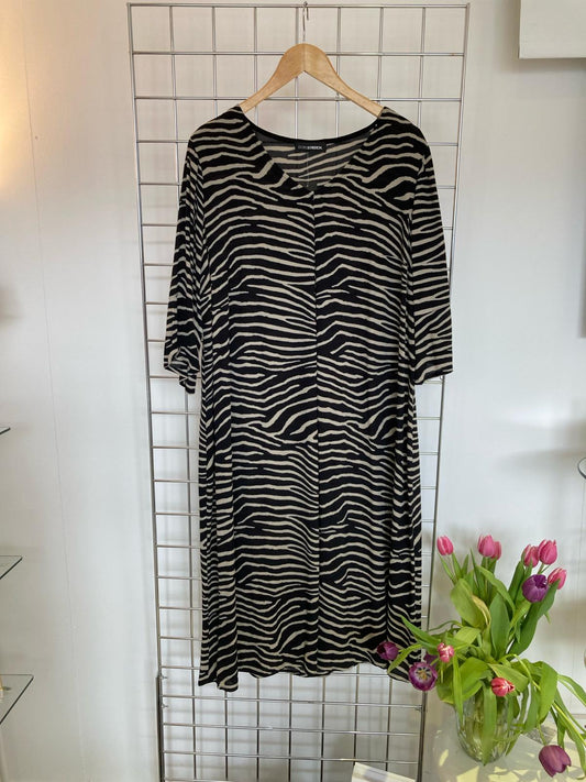 Midi length zebra print dress - Maya Maya Ltd