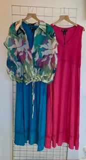 Turquoise Cotton Dress - Maya Maya Ltd