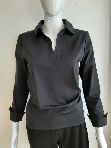 Stretch shirt Black - Maya Maya Ltd