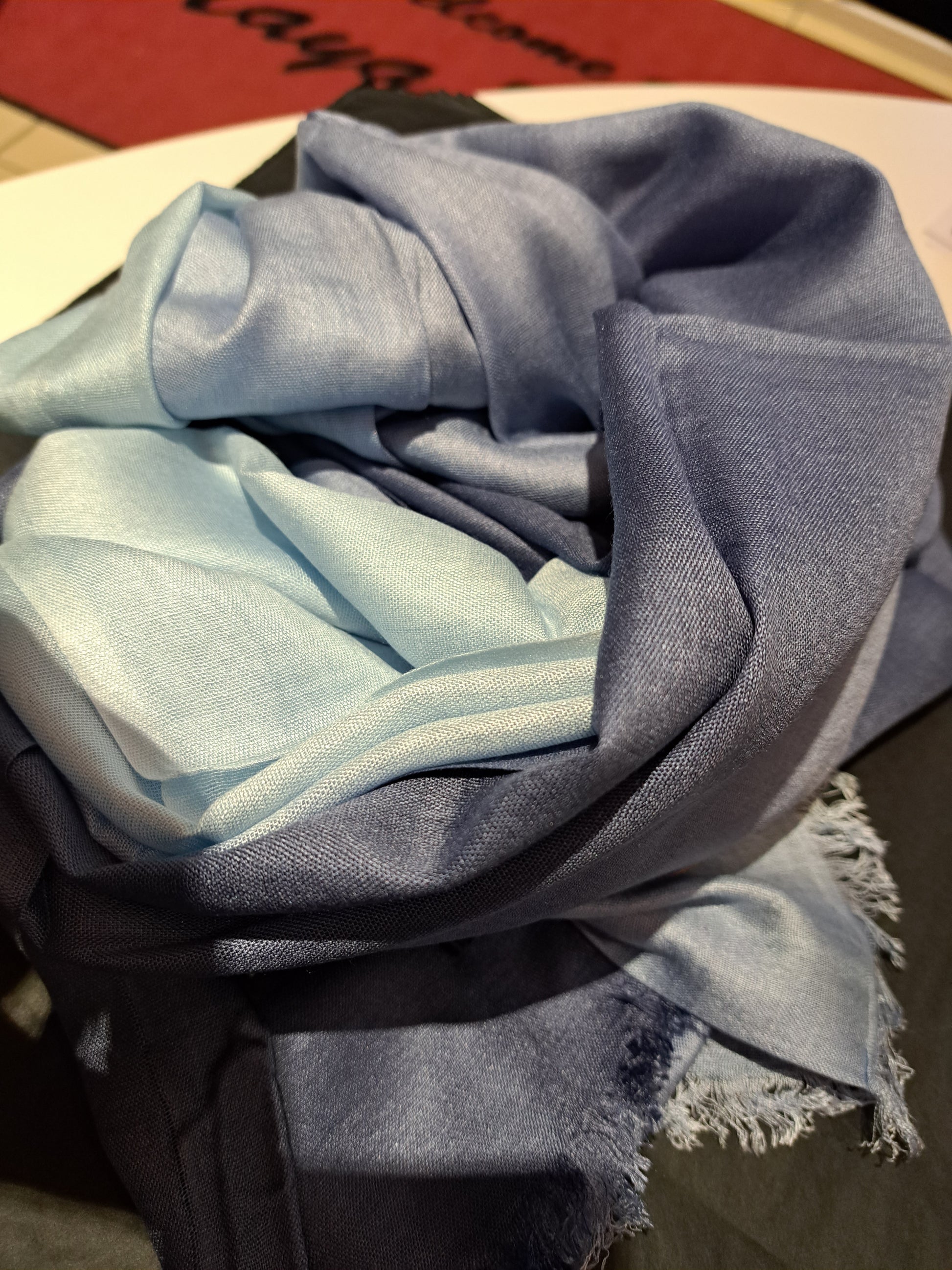Silky scarf blue mix - Maya Maya Ltd