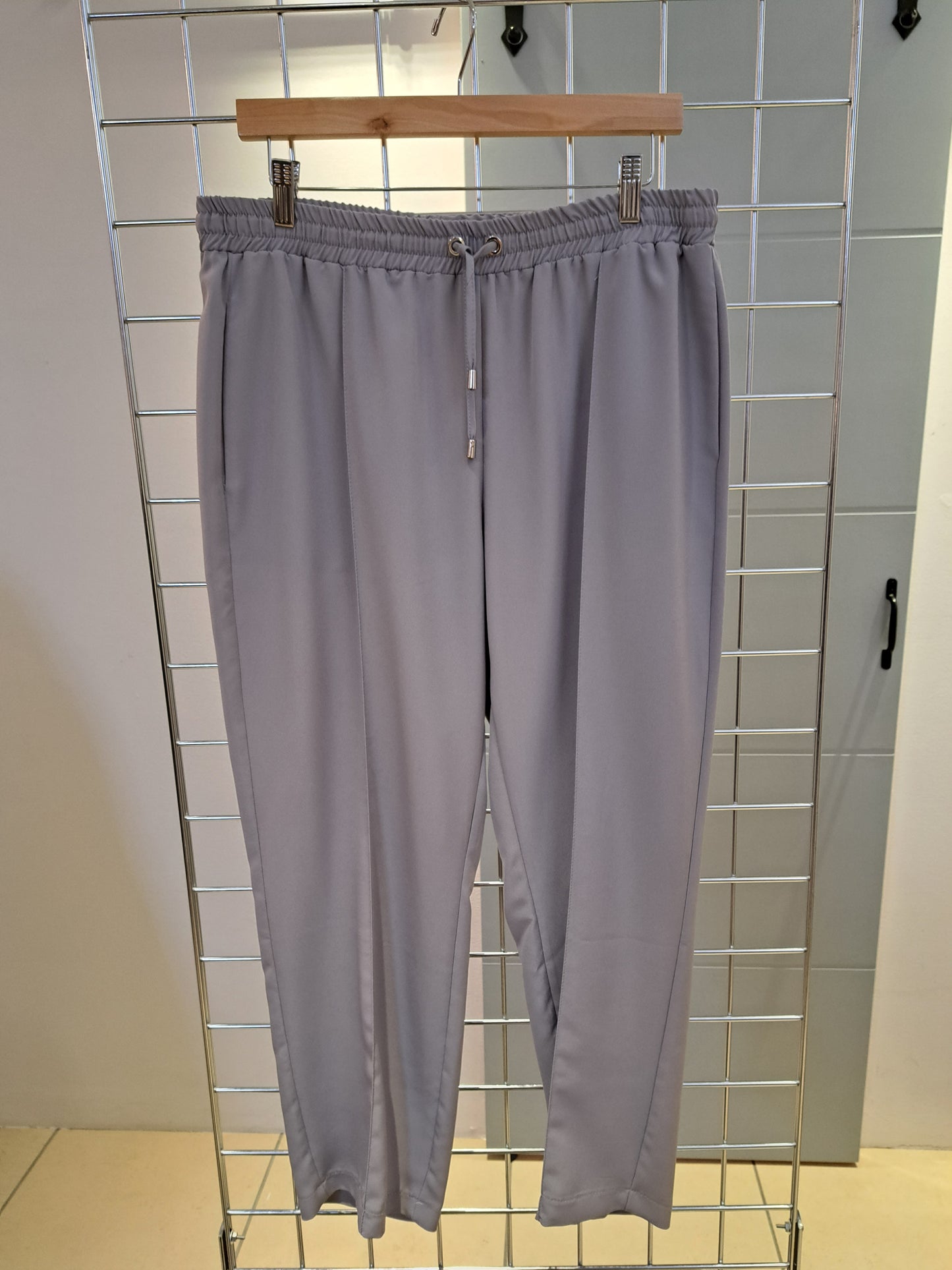 Mid grey drawstring waist trousers - Maya Maya Ltd