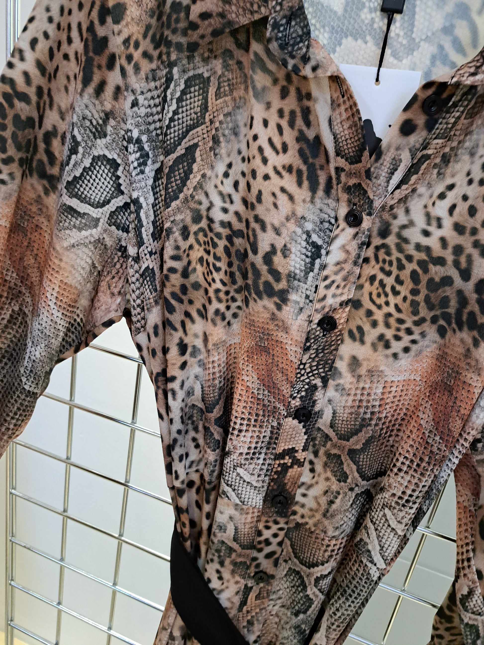 Animal print shirt dress - Maya Maya Ltd
