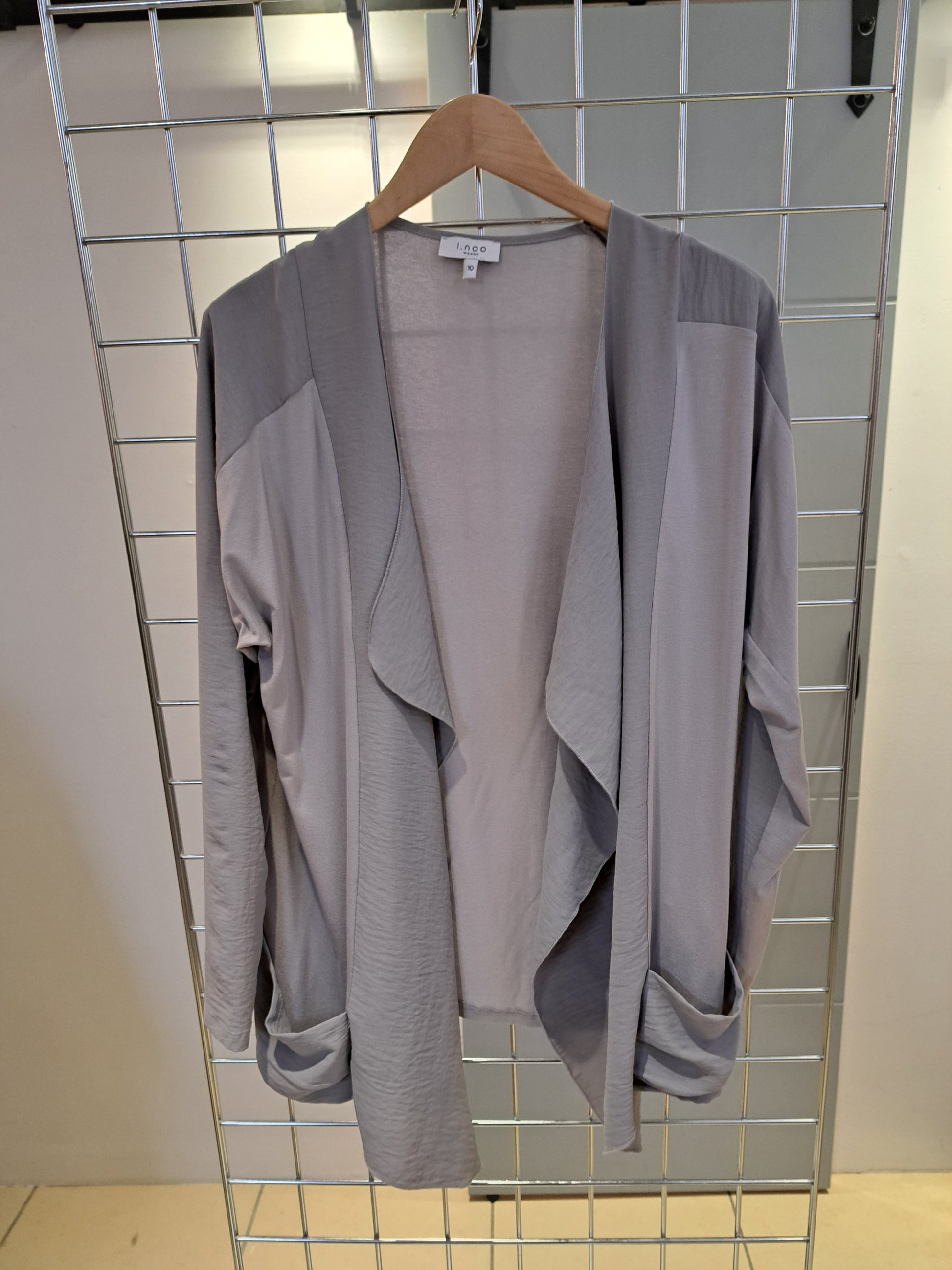Mid Grey drapey jacket - Maya Maya Ltd