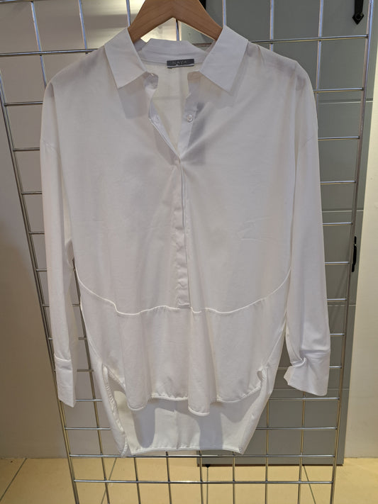 Naya white jersey/cotton shirt - Maya Maya Ltd