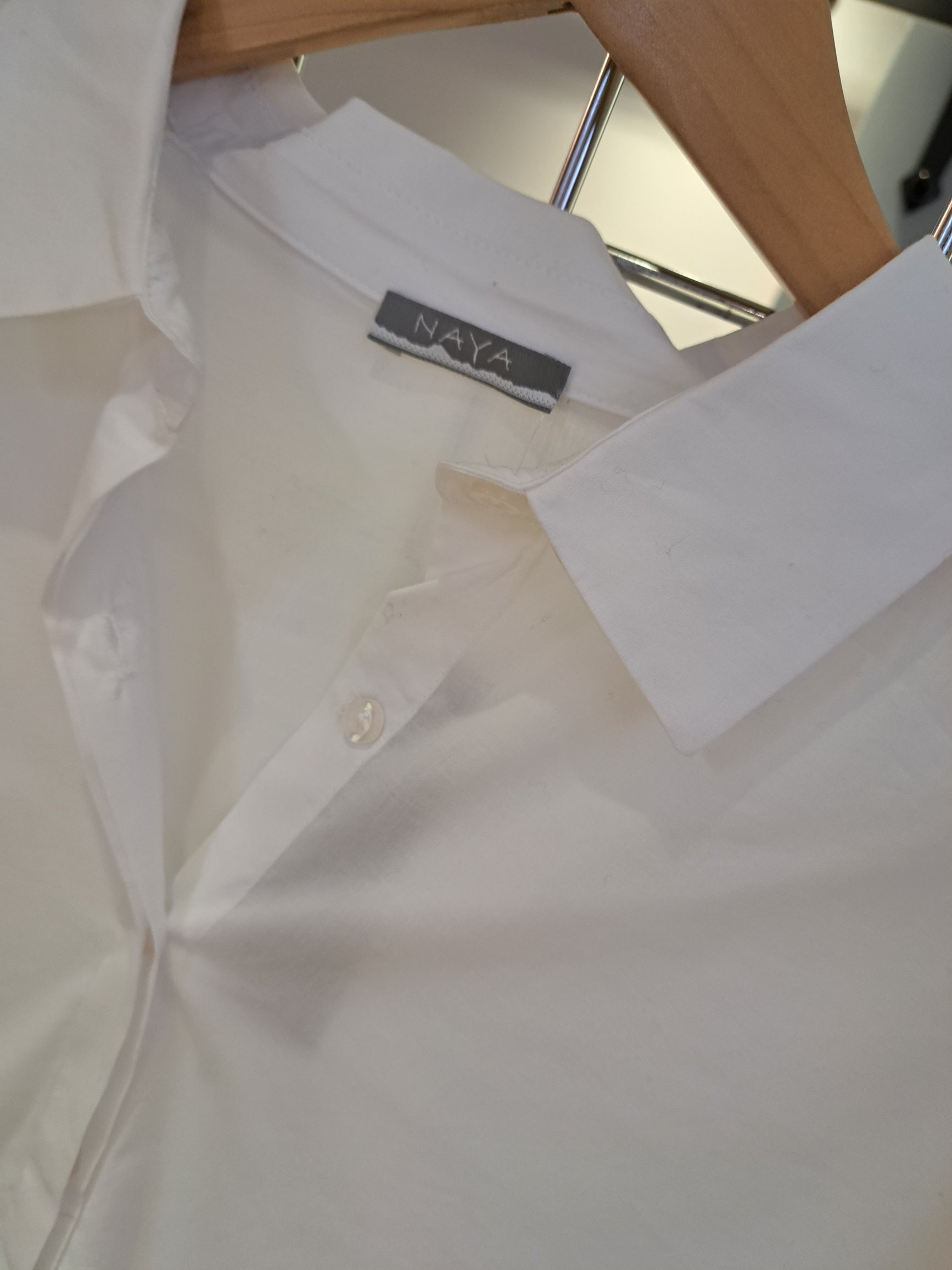 Naya white jersey/cotton shirt - Maya Maya Ltd