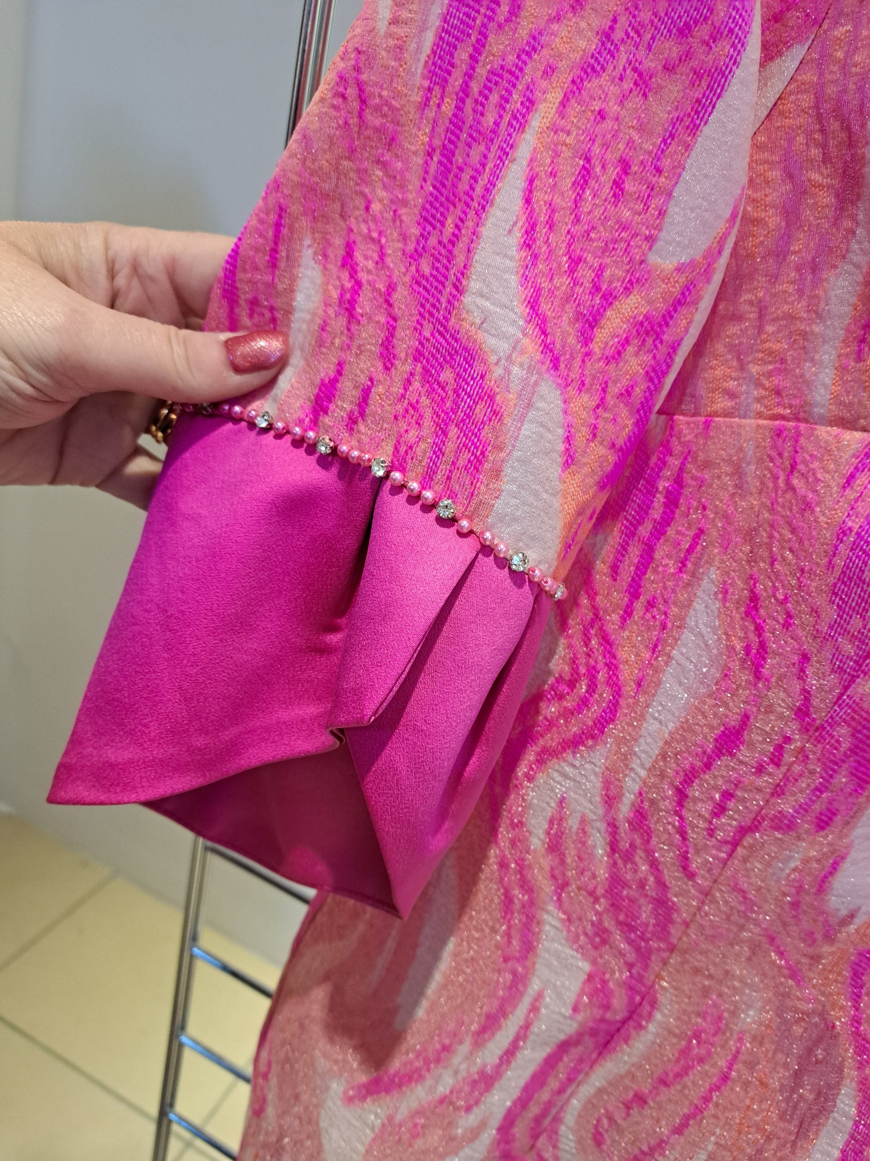 Lizabella pink, peach shift dress - Maya Maya Ltd