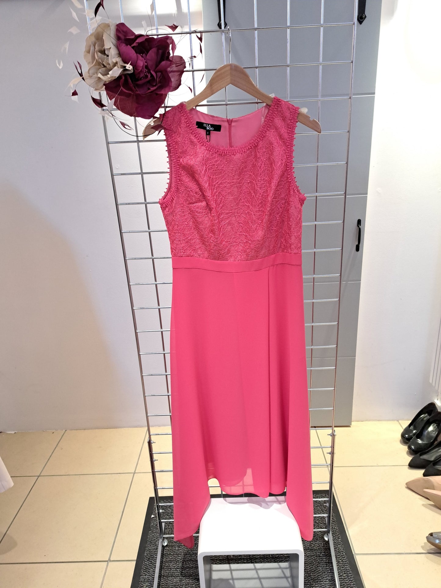 Ella Boo Pink chiffon skirted dress - Maya Maya Ltd