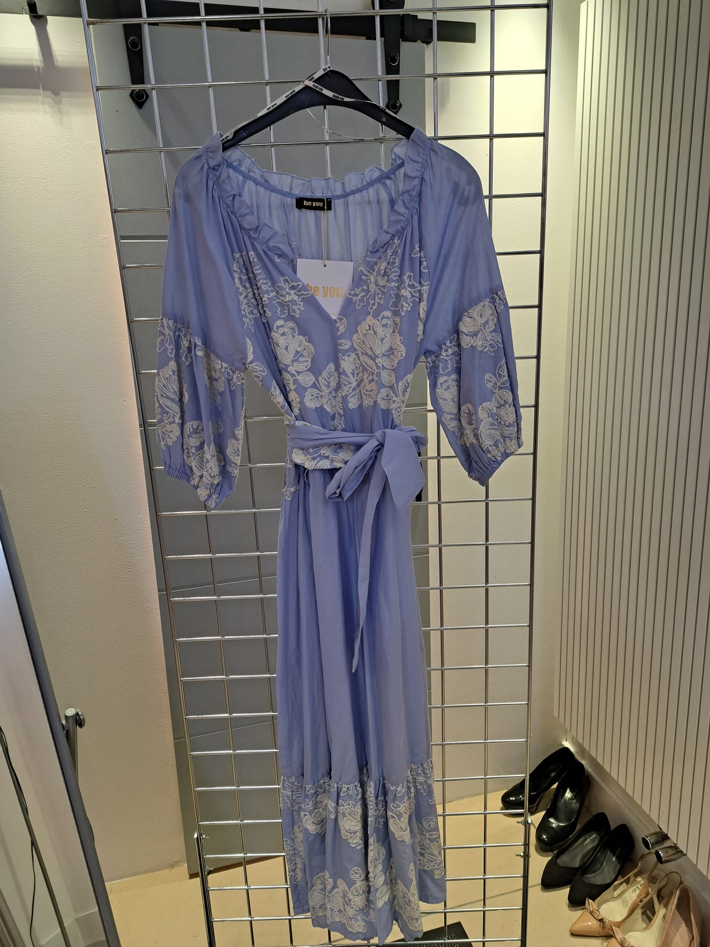 Cornflower blue cotton sun dress - Maya Maya Ltd