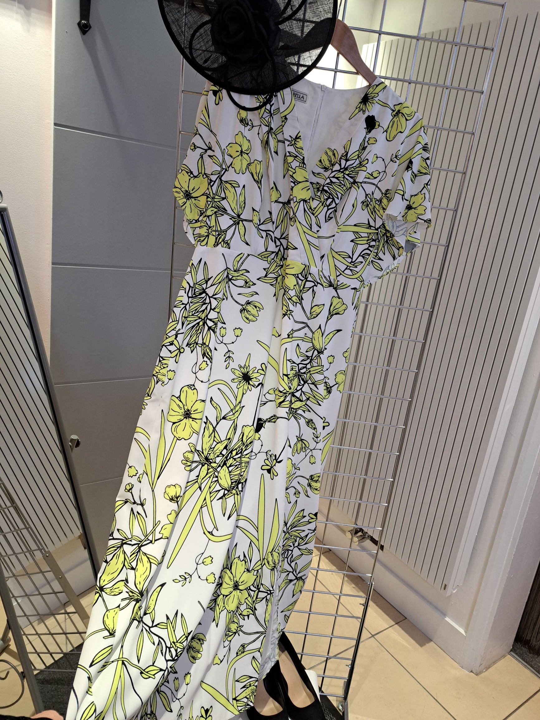 Lime print summer dress - Maya Maya Ltd