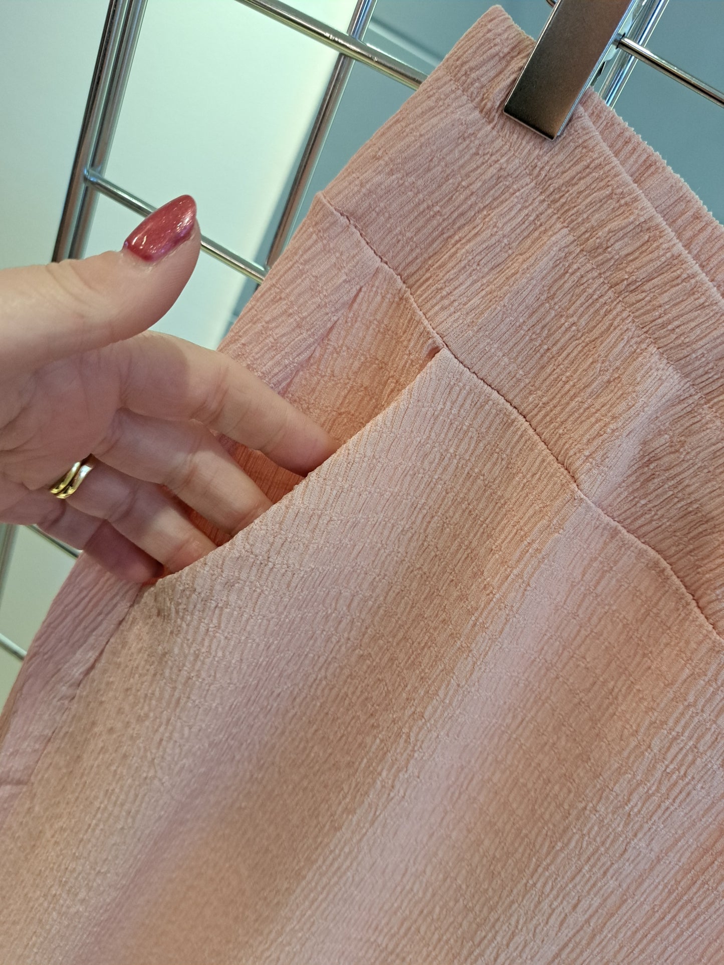 Uchuu salmon pink Trousers - Maya Maya Ltd