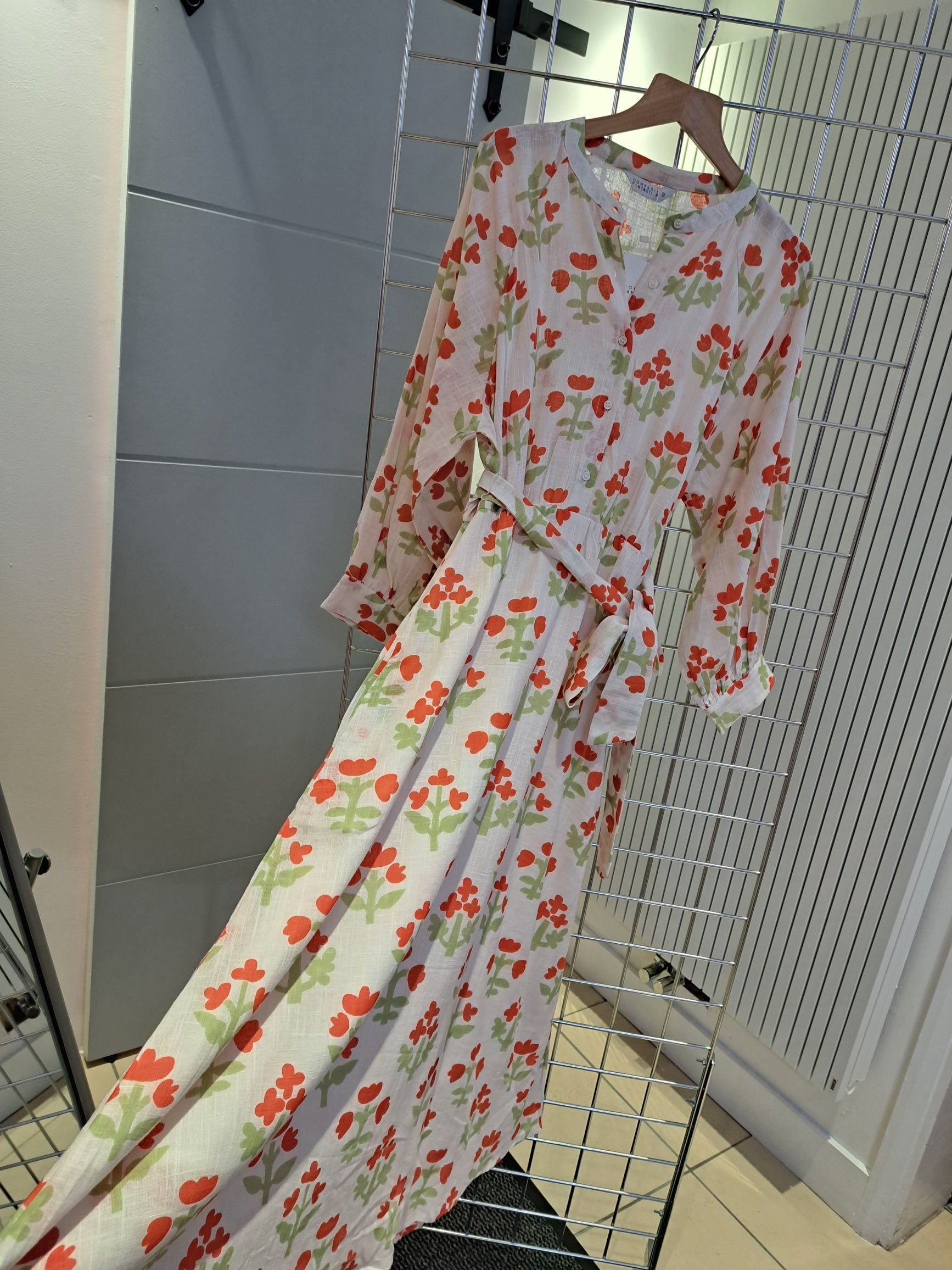 Flower print cotton dress - Maya Maya Ltd