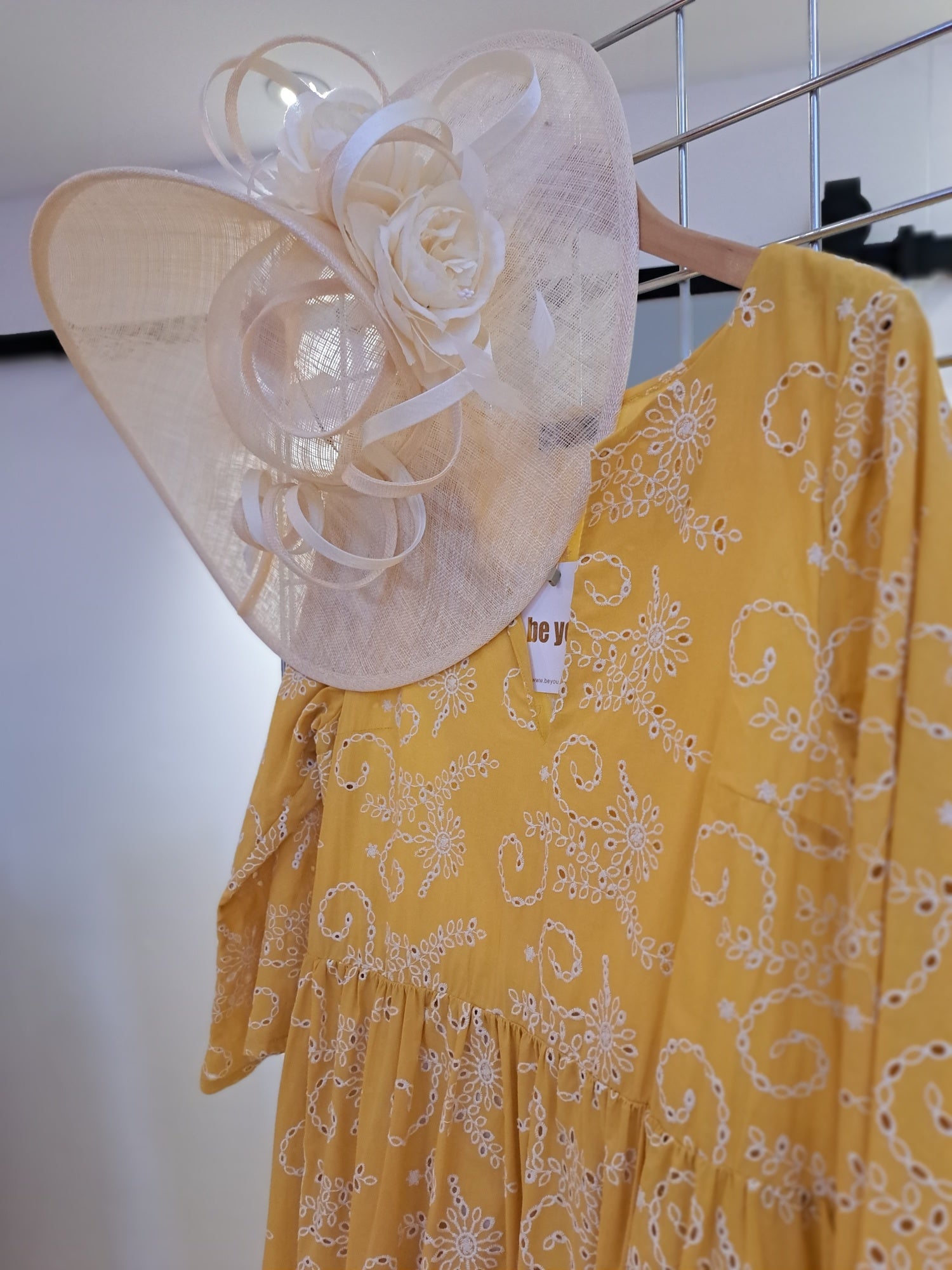 Mustard yellow cotton maxi dress - Maya Maya Ltd
