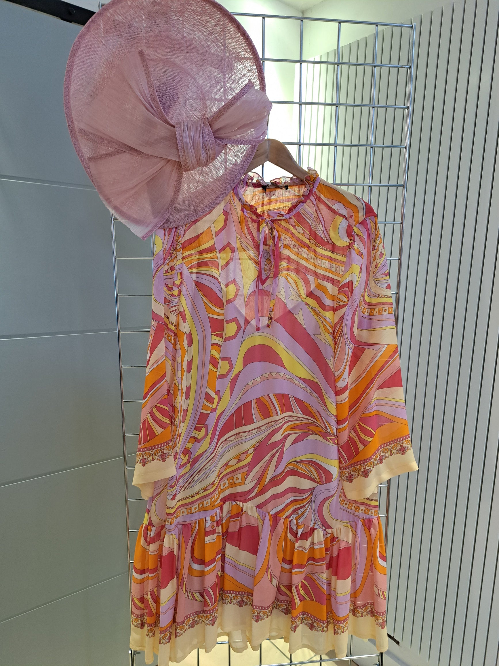 70s inspired print floaty dress - Maya Maya Ltd