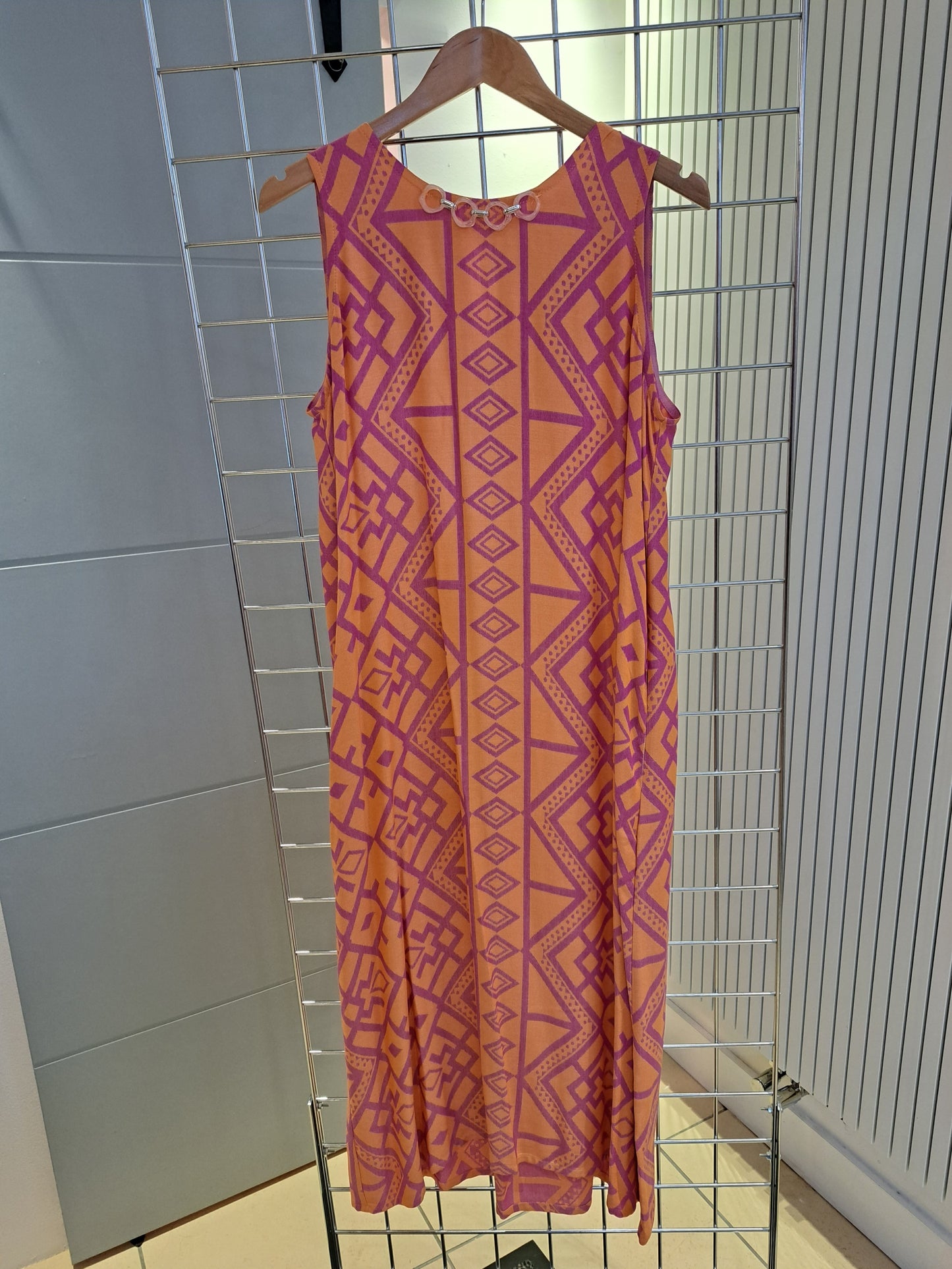 Orange and pink summer dress - Maya Maya Ltd