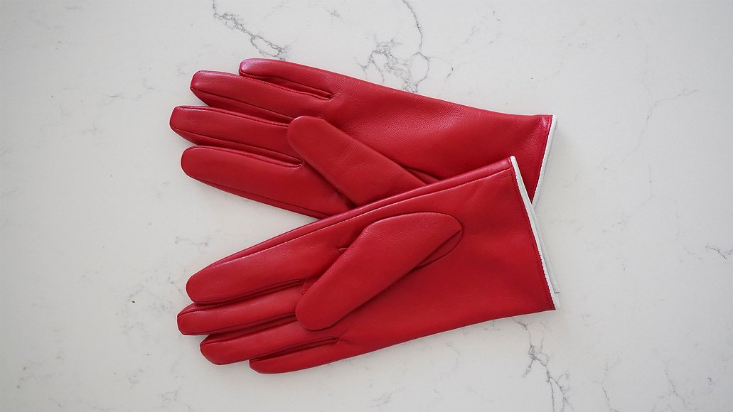 Red Dog Leather Gloves - Maya Maya Ltd