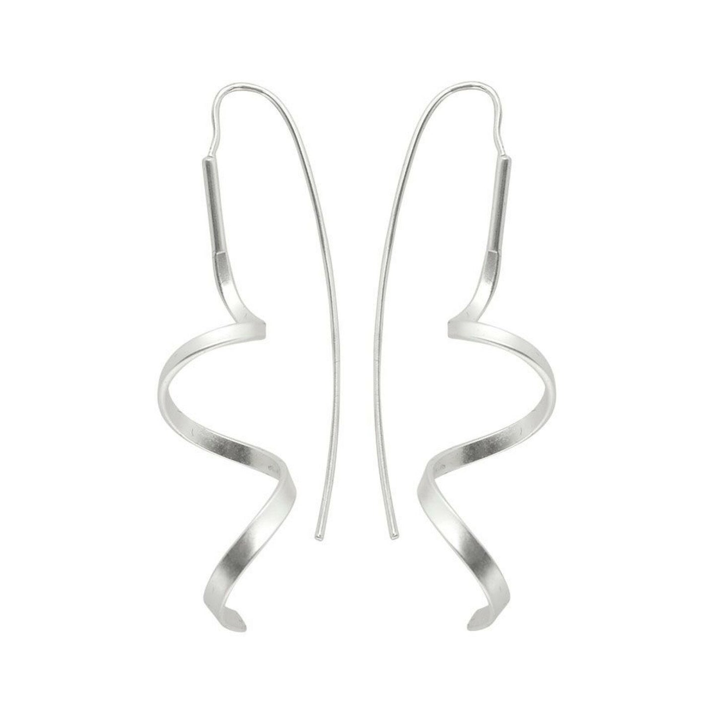Drop Spinning Silver Earrings - Maya Maya Ltd