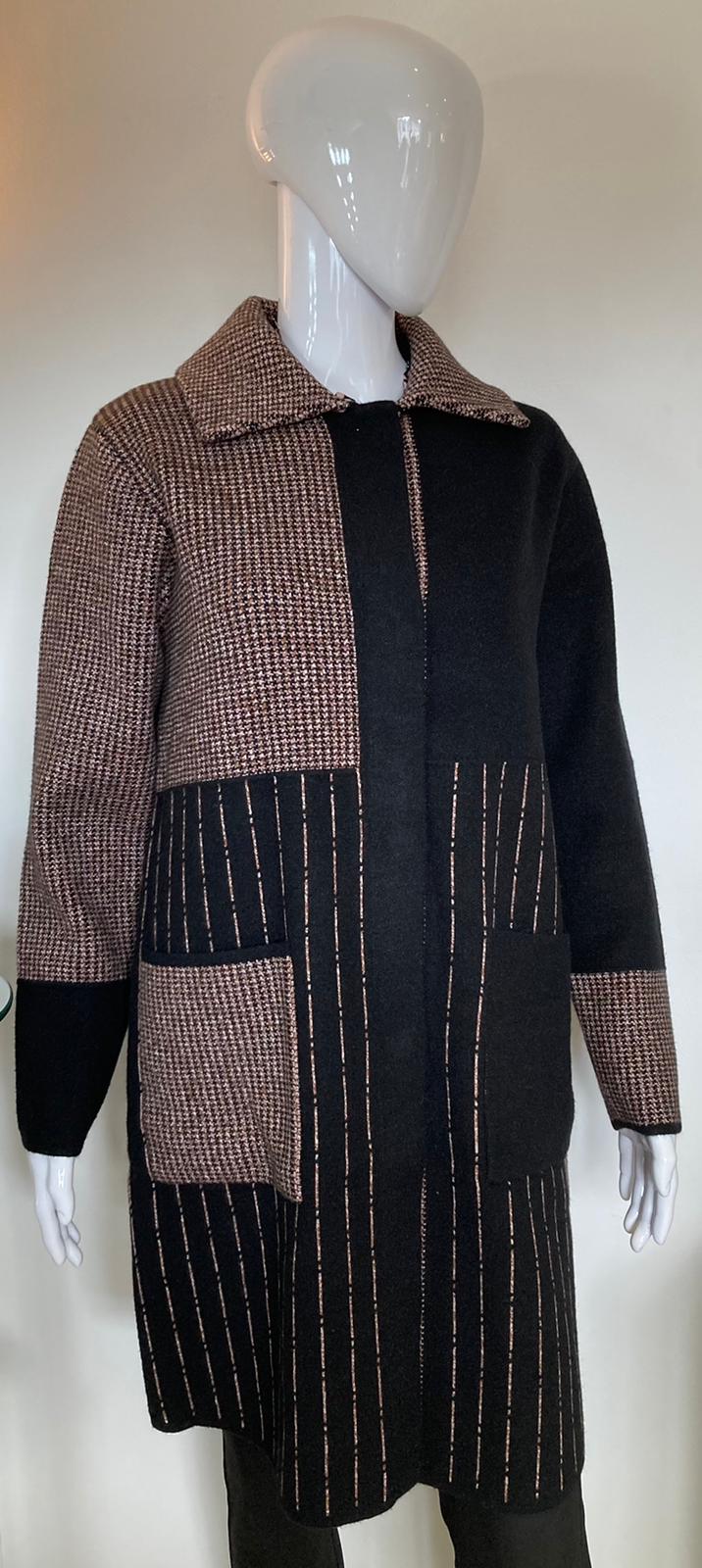 Tweed effect coatigan - Maya Maya Ltd