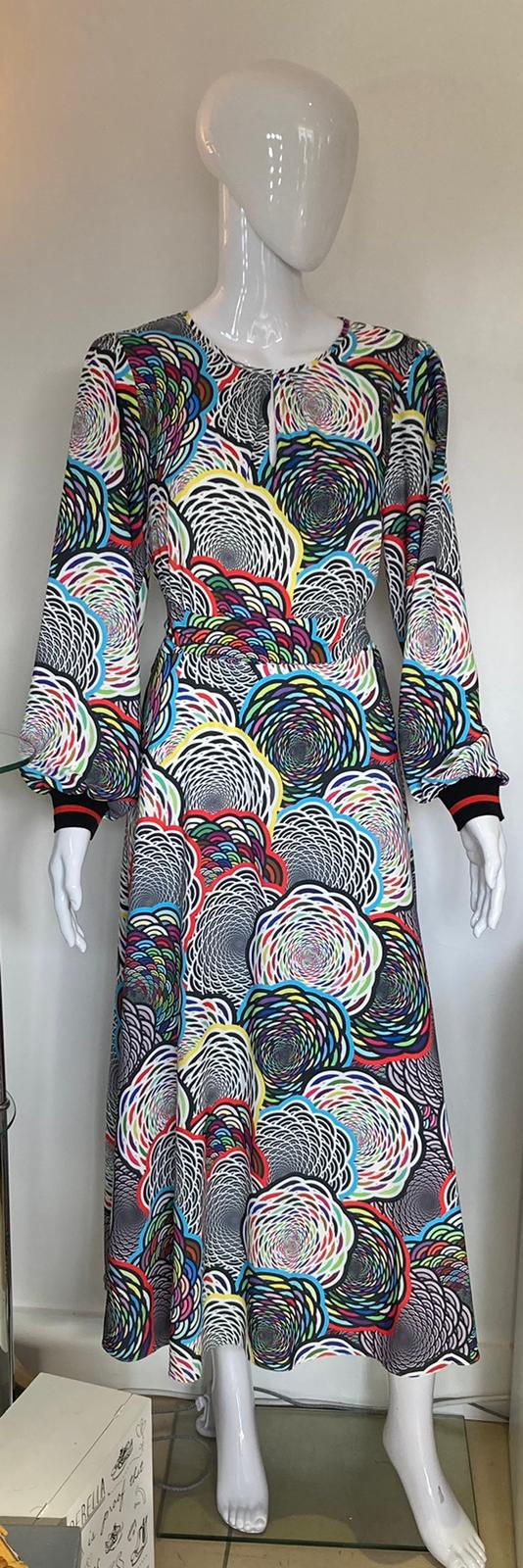 Kaleidoscope print midi dress - Maya Maya Ltd