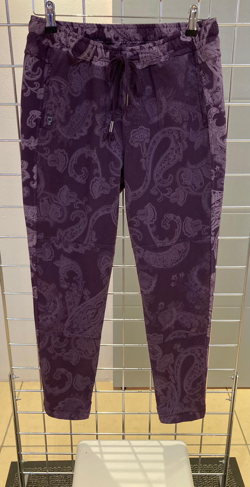 Funky Staff purple paisley YOU trousers - Maya Maya Ltd