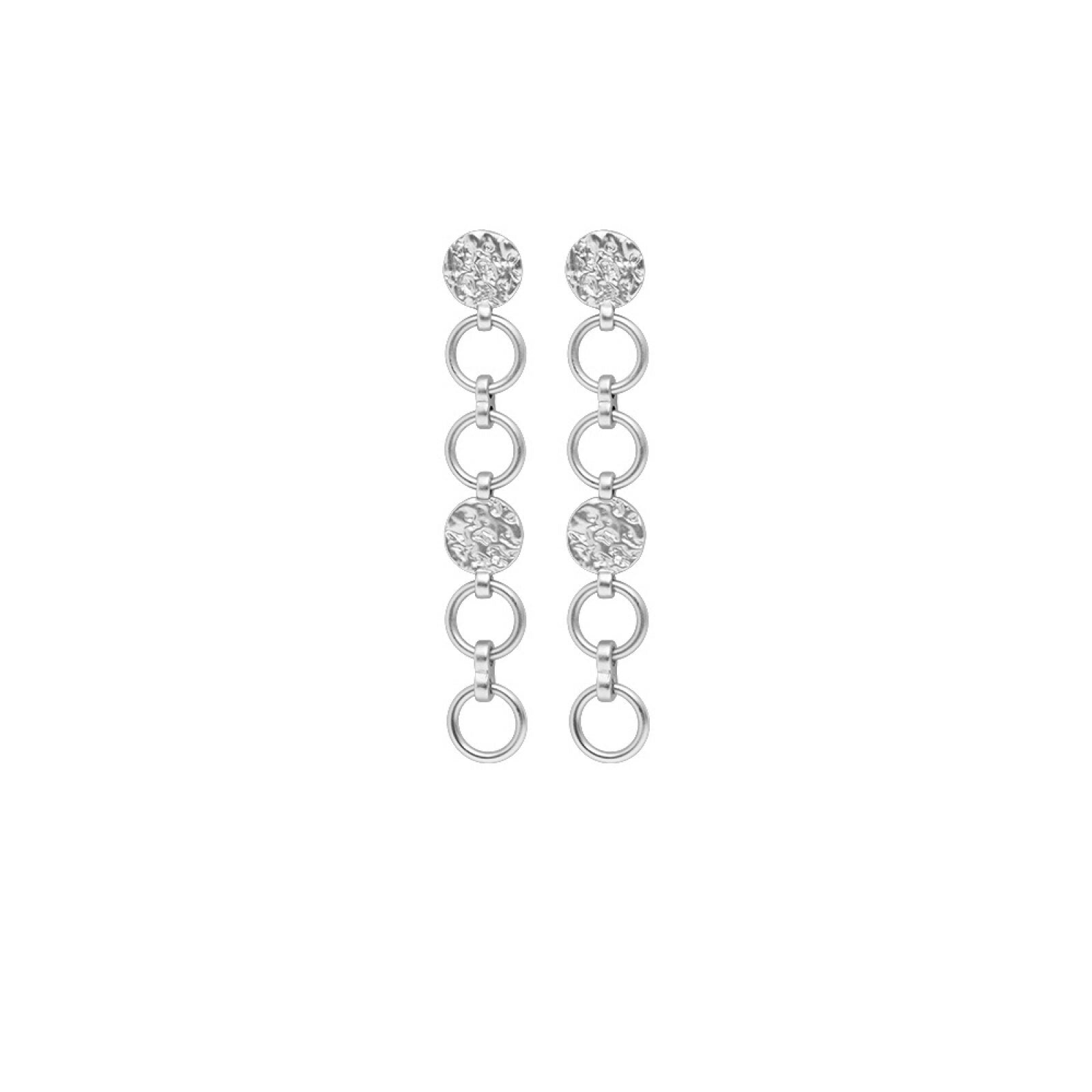 Long Drop Silver Earrings - Maya Maya Ltd