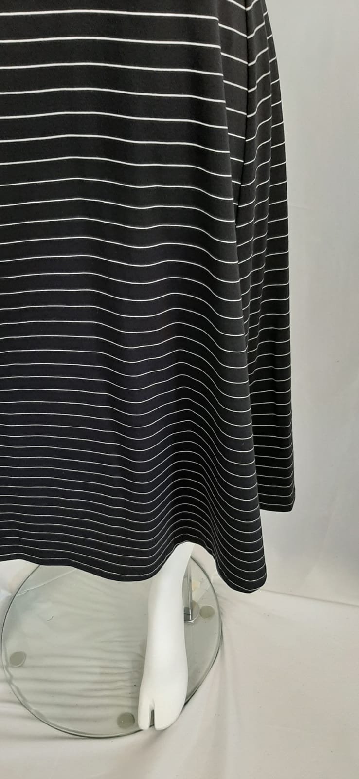 Black and White Stripe Dress - Maya Maya Ltd
